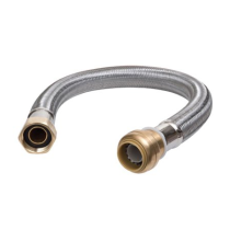 Stainless Steel Braided Water Heater Connector 3/4 Inch FIP×3/4 Inch SharkBite