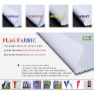 Dye sub flag fabric JYQC-K1 with double penetration and excellent stability