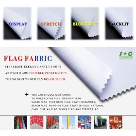 Dye sub flag fabric JYQC-18(200) has good color representation.