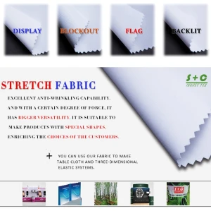 Dye sub tension fabric JYPS-12  has great blocking ability.