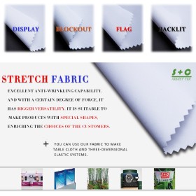Dye sub tension fabric JYPS-12  has great blocking ability.