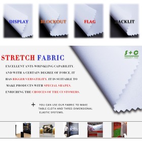 Dye sub tension fabric JYPS-201 Suitable for heat transfer