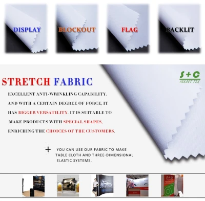 Dye sub tension fabric JYPS-201 Suitable for heat transfer