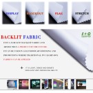 Dye sub light box fabric JYBL-103 retains good dimensional stability