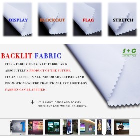 Dye sub light box fabric JYBL-306 presented color is excellent.