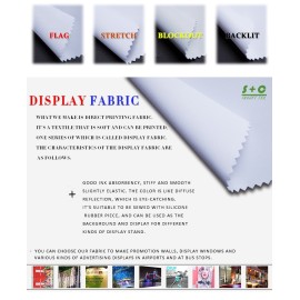 Dye sub display fabric JYDS-06 has good dimensional stability