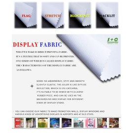Dye sub display fabric JYDS-07 wall decoration pictures