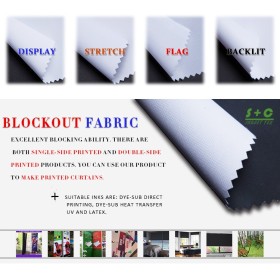 White Dye sub blockout fabric JYBO-105  Heat Sublimation Ink