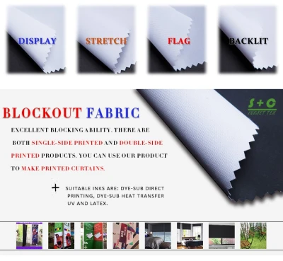 White Dye sub blockout fabric JYBO-105  Heat Sublimation Ink