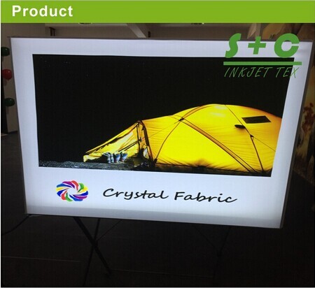 Backlit fabric Dye sub backlit fabric factory- 100% Polyester JYBL-116 (Crystal Fabric)