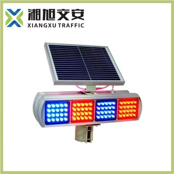 Solar traffic warning light