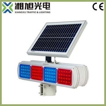 Solar traffic warning light