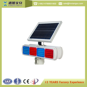 Solar traffic warning light