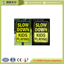 High reflective Slow Down caution signs
