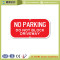 No parking safety signs board