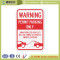 No parking plastic safety yard signs with logo
