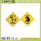 plastic outdoor warning sign board with UV printing