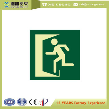 1.0mm 200*50mm PVC emergency exit Signs