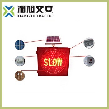 China Solar Amber Flashing SLOW Light/led traffic lights on sale