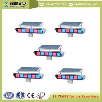 Traffic light Solar Double Sides Flash Warning Light