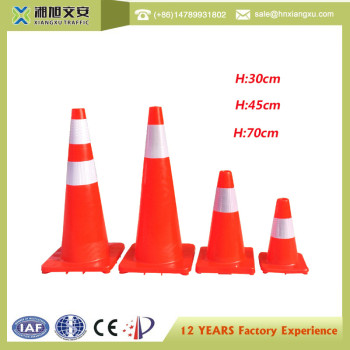 Work Area Protection PE 18 INCH Polyvinyl Chloride Standard Road Red Safety Traffic Cones Sale