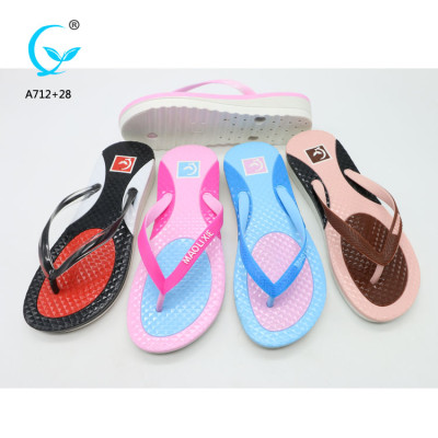 PVC thong rubber strap flip flops sandal wholesale pvc ladies bangkok slippers