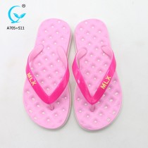 Beach shoes latest ladies sandals massage slippers new designs flat sandals
