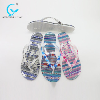 White women guangzhou flip flops 2017 new flat sandals lady shoes