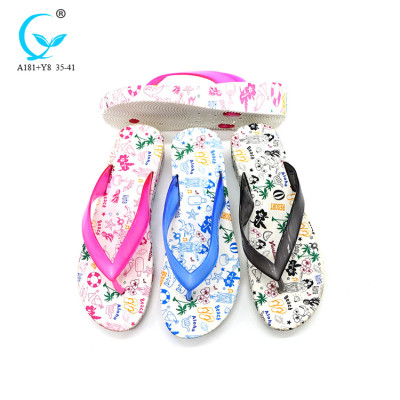 Footwear pvc women soft white bulk uk flip flop shoes thailand