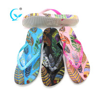 PVC transparent soft ladies indian slipper shoes beach wedding flip flops
