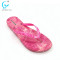 Custom branded pool beach chaussures women flowers slippers pvc