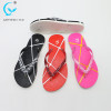 Flop women slide slipper with cheap price spanish women new design slipper for girls flip flops black plastic slippers