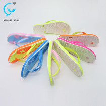 Wholesale bangkok women footwear pvc gold wedge shoe rubber slippers pvc straps
