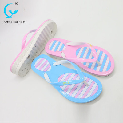 Stylish flip flop massaging slippers for women pvc slipper woman 2018