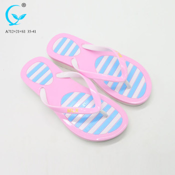 Stylish flip flop massaging slippers for women pvc slipper woman 2018