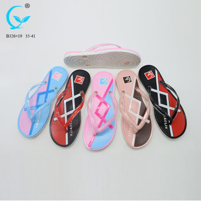 Rubber footwear pvc ladies fancy chappal kenyan slippers jelly shoe woman sandal