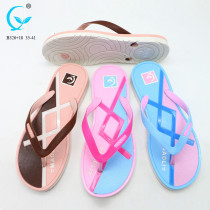 2018 women plastic shoes indoor chappal flip flop new design eva wedge sandals