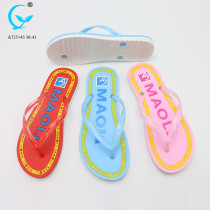 Arch support chappal flip flops lady rubber slippers pvc inflated sandal