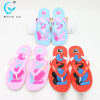 PVC sandals summer flip flops flat shoes women one strap beach slippers