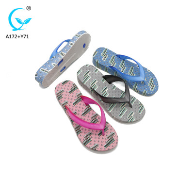 2018 summer beach slippers for women cheap wholesale rubber flip flops