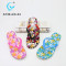 Charm Flower Printed Jelly PVC Flip Flop material 2019 sublimation Slippers Sandals For ladies
