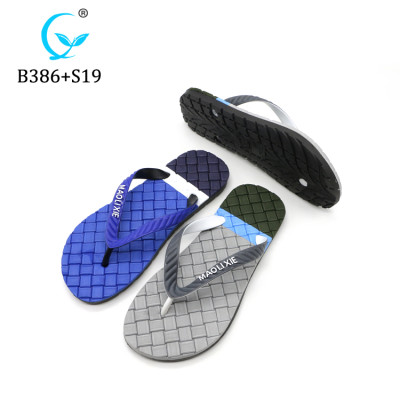Hot selling flip flops man fashion slippers pcu boy shoes from MLX