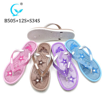 Plastic sole flip flops pvc sandal pcu slipper