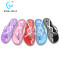 Factory wholesale custom printed summer high heel sandals beach flip flop eva slipper