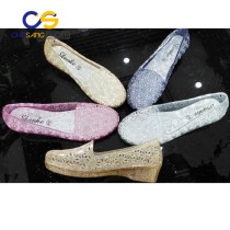 PVC women sandals women sandals jelly slipper with wholesale price for old lady