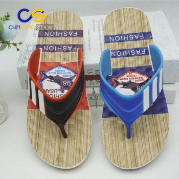 Wholesale men PVC flip flops outdoor beach men slipper from Wuchuan