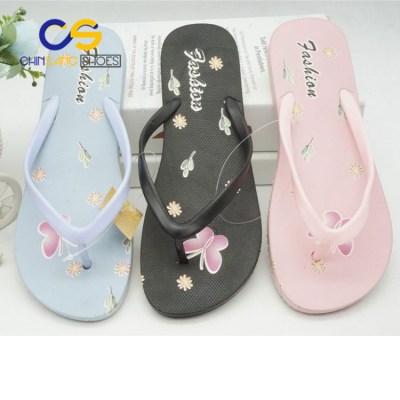 New design women flip flops Summer girls beach shoes from Wuchuan