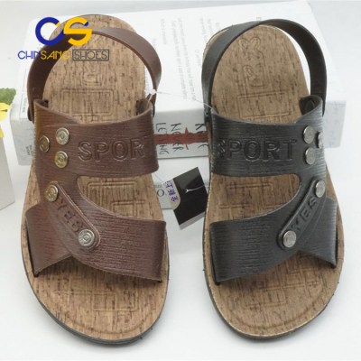 Cheap durable men PVC sandals outdoor beach men slipper fashion men sandal