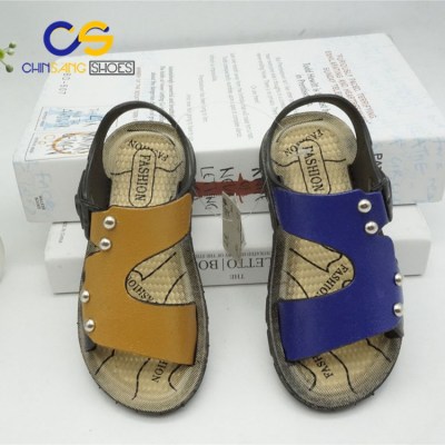 Chinsang durable PVC teenager boys sandals outdoor beach slipper for boys from Wuchuan