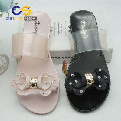 2017 Chinsang PVC air blowing women slippers jelly women sandals 19447